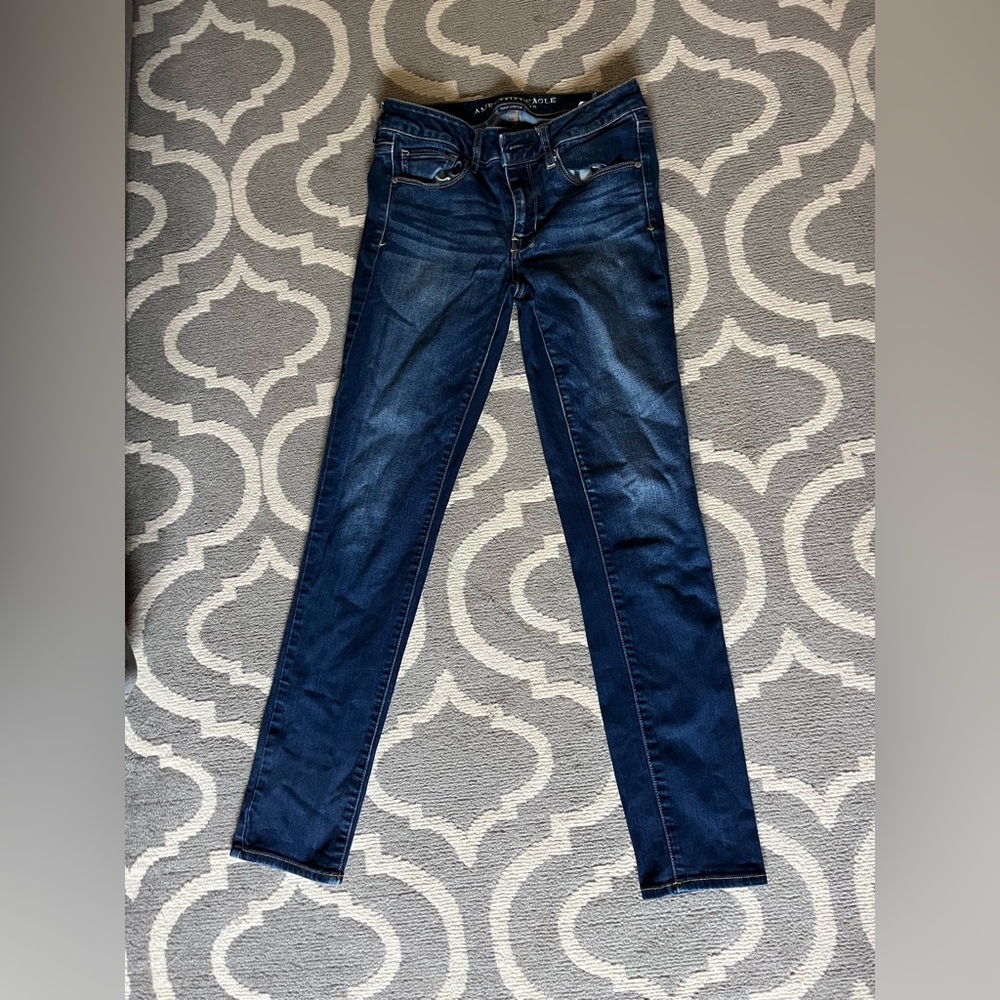 American Eagle Outfitters Dark Blue Skinny Jeans